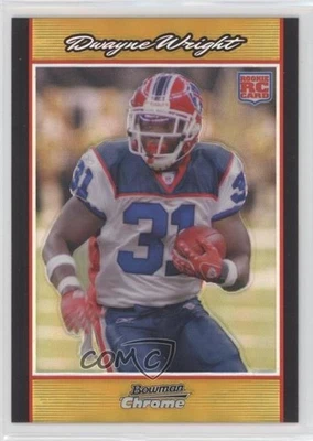 2007 Bowman Chrome Gold Refractor /50 Dwayne Wright #BC99 Rookie RC - Image 1 of 2