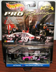 HOT WHEELS Pro Racing Pit Crew 1998 #99 JEFF BURTON FORD TAURUS - Picture 1 of 2