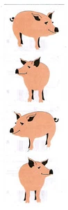 MRS GROSSMANS PIG STICKER STRIP BN & NLA - Picture 1 of 1