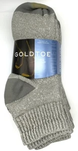GoldToe 6 Pack Men's Athletic Quarter Socks Cushion Cotton shoe size 6-12.5 - Picture 1 of 14