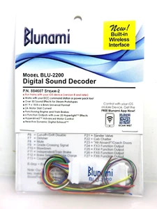 SoundTraxx 884607 BLU-2200 Blunami Wireless Sound Decoder, 2 Amp, Steam-2 - Picture 1 of 4