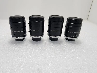 12.5mm 1:1.4 C1" M35.5 MEGA Lens Lot of 4 - Image 1 of 4