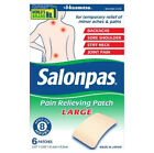 Salonpas Pain Relieving Patch - Large - Temporary Pain Relief - 8 Hour Relief