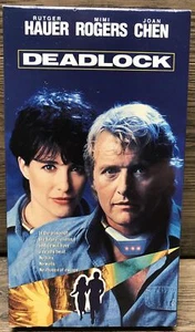 DEADLOCK (VHS 1991) Rutger Hauer, Mimi Rogers, Joan Chen FUTURE PRISON Sci-fi - Foto 1 di 4