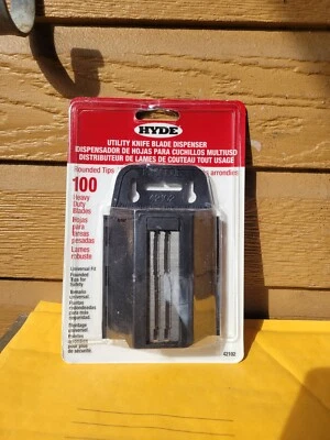 Dispensador de 100 lâminas HYDE TOOLS 42102 ponta arredondada novo  - Imagem 1 de 4