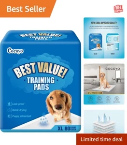 Best Value 80 Count Dog Training Pads 28" x 34" - Ultra Absorbent, Leak-Proof - Picture 1 of 9