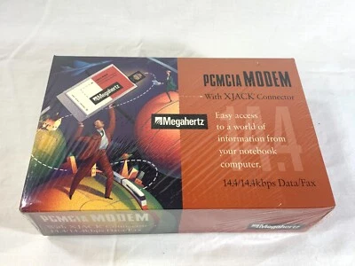 NEW 3com Megahertz PCMCIA Modem 14.4 XJ1144 Vintage 52267 - Image 1 of 4