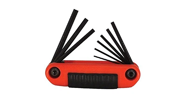 Eklind 25912 SAE 9pc Ergo Fold Hex Key Allen Wrench Set - MADE IN USA - Image 1 of 1