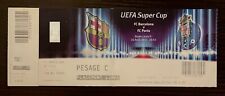 2011 UEFA Super Cup Final Ticket Barcelona vs Porto Lionel Messi