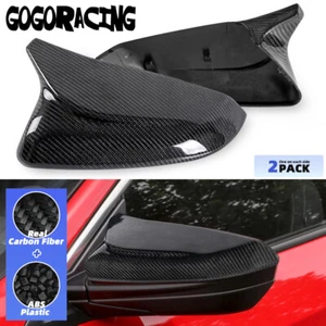 Real Carbon Fiber Rearview Side Mirror Cap Covers For Honda 10th Gen Civic 16-21 - Foto 1 di 12