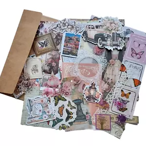 50 Piece Small Lot Junk Journal Paper Supplies Scrapbooking Ephemera Vintage - Picture 1 of 15