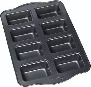 Non Stick Aluminum Muffin Pan,8 Cups Muffins, Dark Grey - Picture 1 of 2