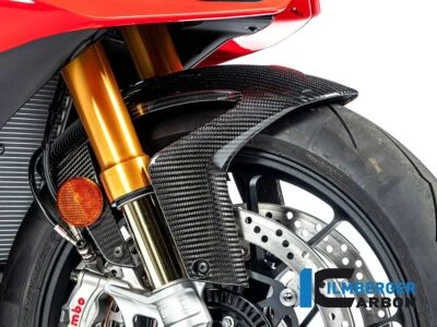 FRONT MUDGUARD GLOSS CARBON ILMBERGER FOR APRILIA RSV4 2021-2024 - Image 1 of 4