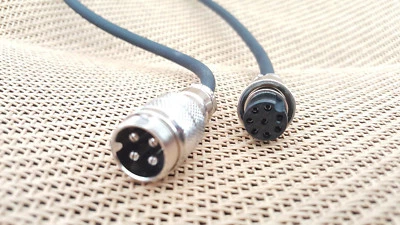 Yaesu Cobra 4 Pin Microphone to ICOM 8 Pin Radio Adapter Converter Cable Cord - Image 1 of 2