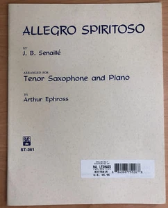 Hal Leonard Concert Contest Music B Flat Tenor Saxophone Or Bass Clarinet Piano - Picture 1 of 4