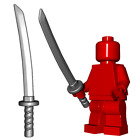 Arme katana personnalisée Brickwarriors pour figurines - choisissez la couleur - NEUF