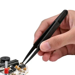 Watch Repair Tool Antistatic Carbon Fiber Tweezer Plastic For Watchmaker - Picture 1 of 12