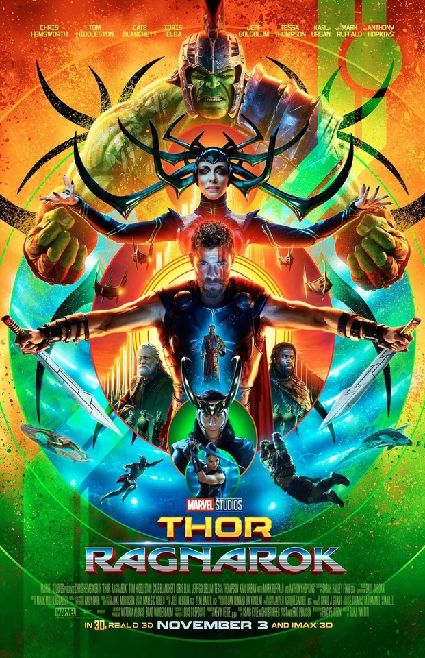 Thor Ragnarok movie poster (b) - Thor poster - 11 x 17 inches