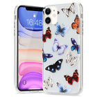 Creative Butterfly Print Soft TPU Phone Case Cover for iPhone SE XR 7 8 11 Pro