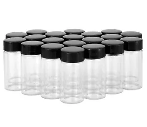 20ml Glass Vials with Caps, Small Screw Cap Glass Bottles, Clear Bottle Conta... - Picture 1 of 7