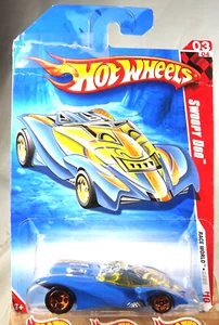 2010 Hot Wheels #207 Race World-Cave 3/4 SWOOPY DOO Blue w/Copper 5 Spoke Wheels - Bild 1 von 6