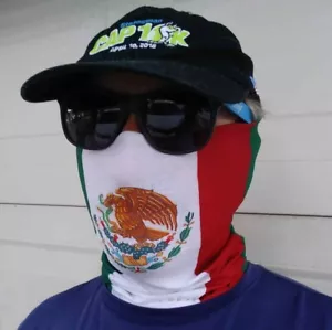 Salt Armour (Mexico Flag, Bandera de México) Face Mask Shield Balaclava Gaiter - Picture 1 of 6