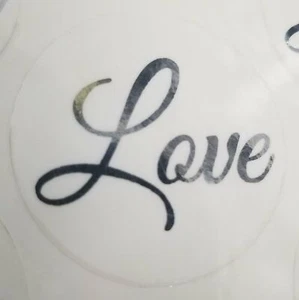 Guarnizioni Adesive - Lamina Argento "Amore" x 25 qty - Foto 1 di 1
