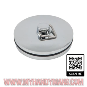 Chrome Metal Bath and Sink  Basin Plugs comes with Triangle and O-ring - Picture 1 of 1