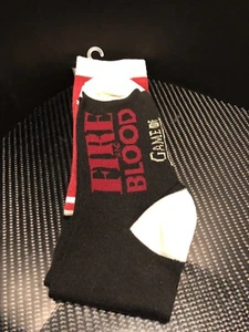 Game of Thrones Ladies Casual Socks Red Black Fire and Blood Shoe Size 4-10 NEW - Picture 1 of 4