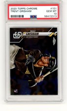 2020 Topps Chrome Trent Grisham RC #101 San Diego Padres PSA 10 GEM MT