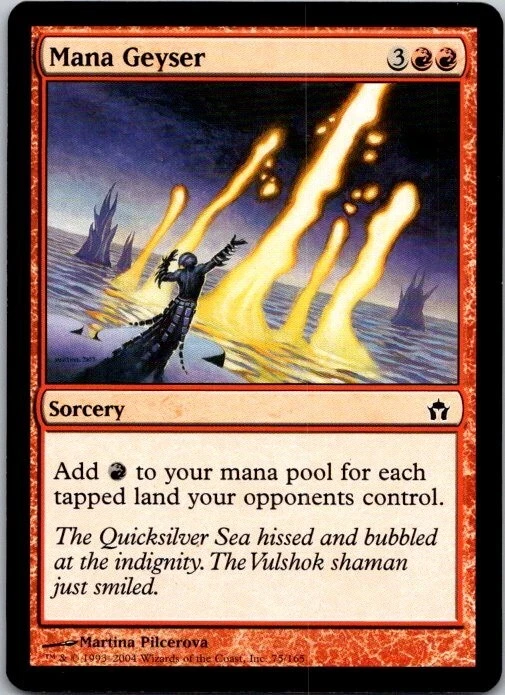 Magic the Gathering MTG Mana Geyser NM ref.M041 - Image 1 of 3