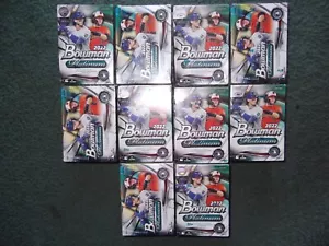 (10) LOTTO BLASTER BOX SIGILLATO BOWMAN PLATINUM BASEBALL FACTORY 2022, AUTO?? - Foto 1 di 2