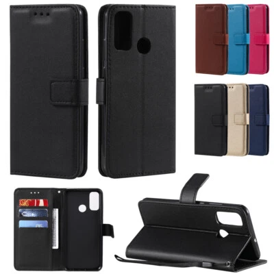 Leather Wallet Flip Phone Cover Case For Huawei Y6P P40 P30 P20 Pro P10 P9 Lite - Image 1 of 4