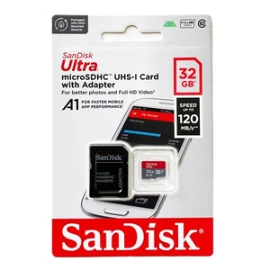 Tarjeta de memoria SanDisk Ultra 32 GB microSD SD SDHC + adaptador, teléfono Android, cámara - Imagen 1 de 3