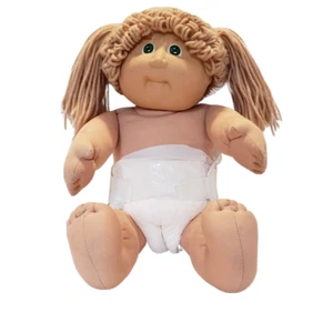 Vintage 1983 1st Edition Black Signature Cabbage Patch Blonde Green Eyes Head 2 - Bild 1 von 12