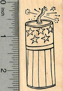 Estampilla de goma de petardo, serie del 4 de julio H38204 WM - Imagen 1 de 1