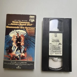 James Bond 007 Diamonds are forever 1984 VHS CBS FOX Sean Connery - Foto 1 di 6