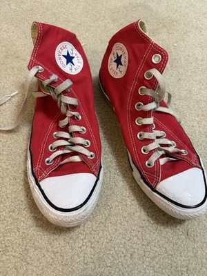 Converse Chuck Taylor All Star Red High Tops Women’s Size 9, Men’s Size 7 - Image 1 of 4