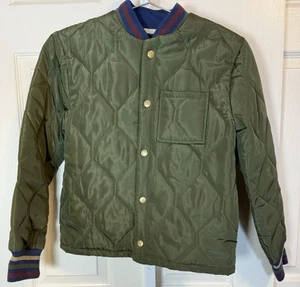 Art Class Quilted Jacket Boys Warm Snap Buttons Medium 8/10 - Picture 1 of 5
