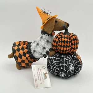 Heart Felt Doxie Doo-Dads Custom Hand Made Felt Dachshund Halloween Decor - Picture 1 of 14