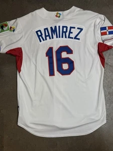 Ramirez #16 Dominican Republic World Baseball Classic Majestic Jersey 09 Size 48 - Picture 1 of 6