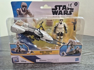 Juego de figuras de acción Star Wars Scout Trooper & Speeder Bike Epic World of Foto 1 de 4