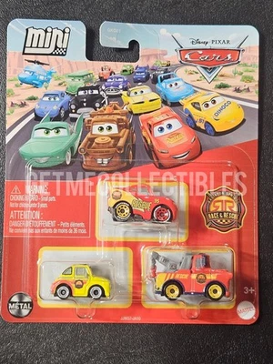 CARROS DISNEY PIXAR MINI CORREDORES CARRERA RESCATE LUIGI MCQUEEN MATER PAQUETE DE 3 ENVÍO GRATUITO Foto 1 de 2