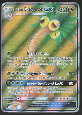Alolan Exeggutor GX 107/111 Ultra Rare Pokemon TCG Crimson Invasion LP - Image 1 of 2