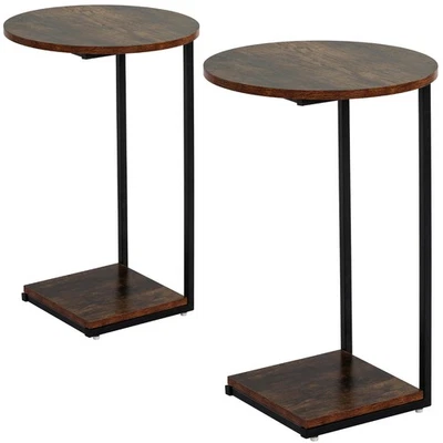 Table End Table Set of 2,Shaped End Table for Round,Round Side Table is Suita... - Image 1 of 4