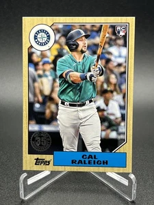 2022 Topps Cal Raleigh 1987 Topps 35th RC C #T87-72 Seattle Mariners - Picture 1 of 2