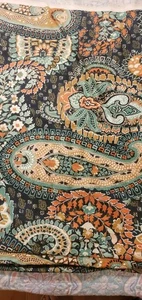 Vintage Ametex Paisley-Design Stoff Baumwolle 5,5yx 56 Zoll Polsterung Nähen Handarbeit großes Stück - Bild 1 von 7