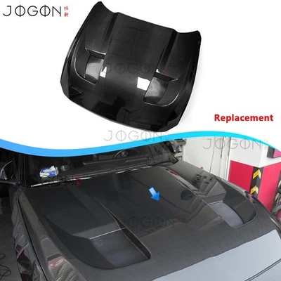 Replacement Real Carbon For Ford Mustang Dark Horse 24+ Front Engine Hood Bonnet Foto 1 de 4