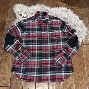 Polo Ralph Lauren Camisa de Franela Chaqueta Chamarra Peso Pesado Parche en el Codo XL Algodón - Imagen 1 de 6