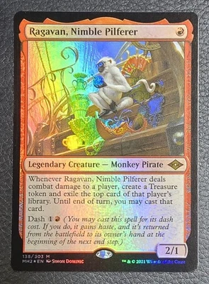 Ragavan, Nimble Pilferer Modern Horizons 2 Foil MTG NM Magic Card - Image 1 of 2